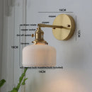 Axyaa Modern Copper LED Wall Sconce with Pull Chain Switch