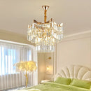 Axyaa Modern Crystal Chandelier Pendant Light - Luxury Decorative Fixture for Home