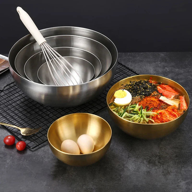 Axyaa Stainless Steel Ramen Bowl - Stylish Kitchen Tableware and Utensil
