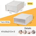 Axyaa Clear Plastic Drawer Organizer Boxes for Wardrobe Storage and Organization