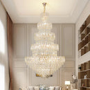 Axyaa Luxury Crystal Chandelier: Elegant European Style Main Dining Room Lighting