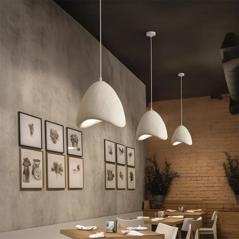 Axyaa Wabi Sabi Pendant Lights LED Hanging Minimalism Suspend Bedroom Lamps