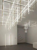 Axyaa Tube Chandeliers Light - Indoor Art Linear Pendant Lights for Home Decoration
