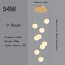 Axyaa Modern LED Stairs Chandelier for Dining Room Living Room Decor Lighting