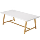 Axyaa 8-Person Wood Dining Table, 70.87" Rectangular Kitchen Table