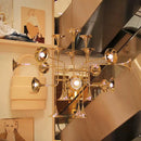 Axyaa Gold Horn Pendant Chandelier for Restaurant and Music Hall Lighting