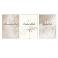 Axyaa Blush Flower Canvas Print Arabic Wall Art Decor