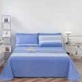 Axyaa Coarse Cloth Bed Sheet Queen Size Soft 100% Cotton Durable Breathable Naked Sleep