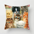 Axyaa Animals Polyester Cushion Cover for Home Sofa Decor - Farm Life Views Pillowcase