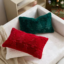 Axyaa Christmas Snowflake Tree Plush Cushion Cover Set
