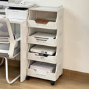 Axyaa Office Printer Storage Rack Trolley, Multi-layer Under Table Shelves Organizer Solution
