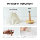 Axyaa Retro Nordic LED Table Lamp for Bedroom Night Light
