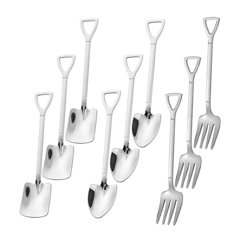 Axyaa Stainless Steel Dessert Scoop - Ice Cream Scoop Shovel Spoon Cake Watermelon