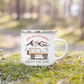 Axyaa Adventure Campfire Party Camping Mug - Mountain Handle Cup Gifts for Camper
