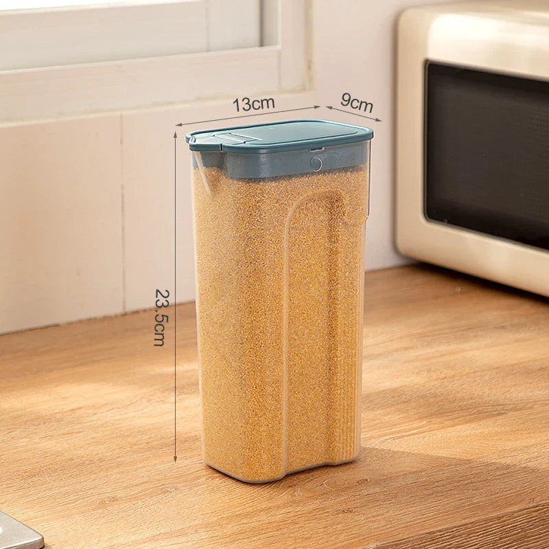 Axyaa Sealed Grain Rice Container Storage Box, Moisture-Proof Kitchen Organizer