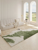 Axyaa Plush Fluffy Modern Bedroom Rug Large Living Room Decor Soft Washable Carpet