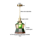 Axyaa White Glass Gold Brass LED Pendant Lamp for Modern Nordic Decor