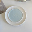 Axyaa Ceramic Dessert Plates: Colorful Underglaze Cake and Dining Plate Set