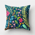 Axyaa Multicolor Bird Floral Landscape Polyester Throw Pillow Cover 45X45CM