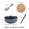 Axyaa Ceramic Japanese Noodle Bowl Set Large Soup Breakfast Porcelain Tableware