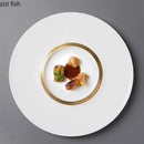 Axya Western Steak Ceramic Dinner Plate Set with Glass Cover