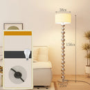 Axyaa LED Floor Lamp with Remote Control Dimming - Modern Minimalist Nordic Ins Style