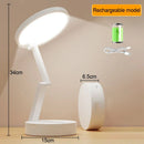 Axyaa Foldable Lamp With Clock USB Charging LED Desk Light