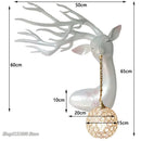 Axyaa Deer Crystal LED Wall Lamp for Luxe Living Spaces