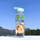 Axyaa Cute Animal Print Water Bottle - Lightweight Leakproof Thermos for School, Travel