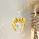 Axyaa Angel Wings Crystal Suncatcher Prism - Rainbow Maker Window Garden Car Decor