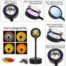 Axyaa LED Sunset Projector Lamp with Bluetooth Control and Disco Lighting