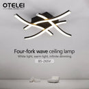 Axyaa 28W Curved LED Ceiling Light with Remote Dimming for Home Spaces