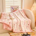 Axyaa Double-Sided Milk Wool Blanket: Class A Thickened Sofa & Office Nap Blanket