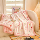 Axyaa Double-Sided Milk Wool Blanket: Class A Thickened Sofa & Office Nap Blanket