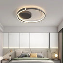 Axyaa Modern Circle Ring LED Ceiling Lamp Dimmable Minimalism Bedroom Lighting