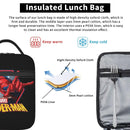 Axyaa Spider-Man Insulated Lunch Bag for School, Leakproof Bento Box