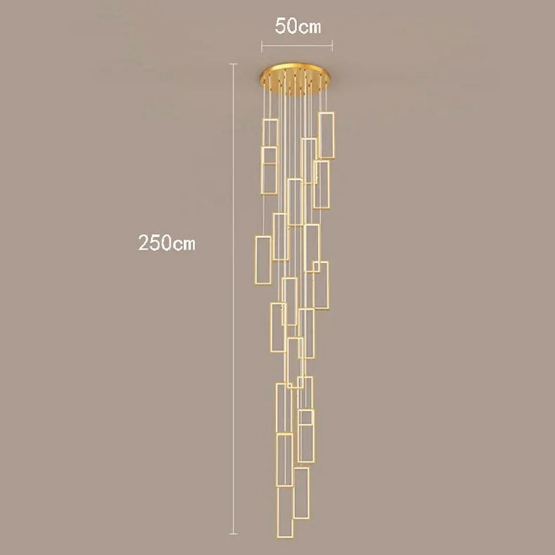 Axyaa Nordic Stair Chandelier Ceiling Light for Living and Dining Room