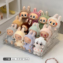 Axyaa Labubu Plush Toy Clear Display Case: Dolls & Figures Storage Shelf
