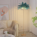Modern Ostrich Feather LED Floor Lamp by Axyaa | Bedroom Bedside & Living Room Stand Lights