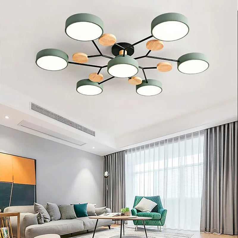 Axya Macaron LED Chandelier for Bedroom Children's Room Living Dining Interior