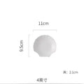 Axyaa Shell Dish Hot Pot Plate | Melamine Imitation Porcelain Dinnerware Kitchen Seasoning Dish