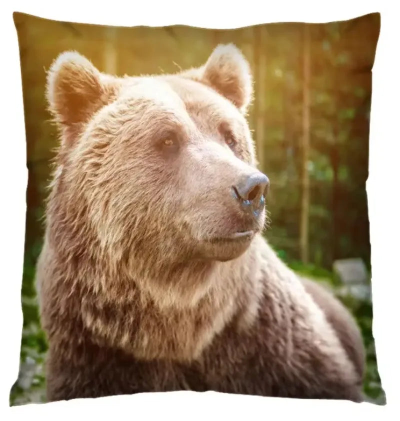 Axyaa 3D Animal Print Cushion Covers (18" x 18") - Cute Collection