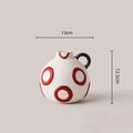 Axyaa Geometric Graffiti Ceramic Vase Flowerpot for Stylish Home Decor