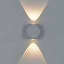 Axyaa LED Wall Lamp: Modern, Waterproof, Indoor/Outdoor, Up Down, Nordic, Aluminum, White/Black.