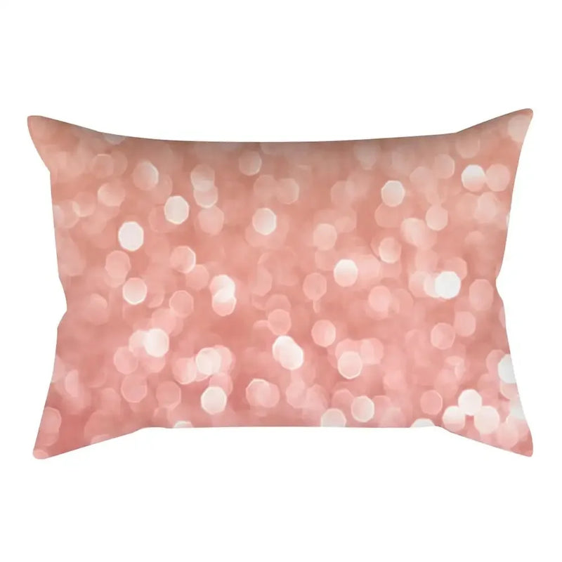 Axyaa Pink Geometric Stripes Pillow Cover for Home Decor and Living Room