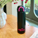 Axyaa Kawaii Stainless Steel Coffee Thermos Cup Insulated Tumbler with Straw & Handle