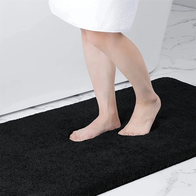 Axyaa Shaggy Soft Bath Rug 60x150 - Absorbent & Non-Slip Large Bathroom Mat
