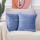 Axyaa Soft Solid Color Cushion Cover Set Luxury Home Decor Sofa Seat Pillow Case