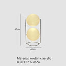 Axyaa Chrome Acrylic Ball Floor Lamp LED Standing Light