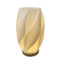 Axyaa Modern Desk Lamp for Bedroom Study, Stylish 3D Printed Decorative Hotel Room Lighting